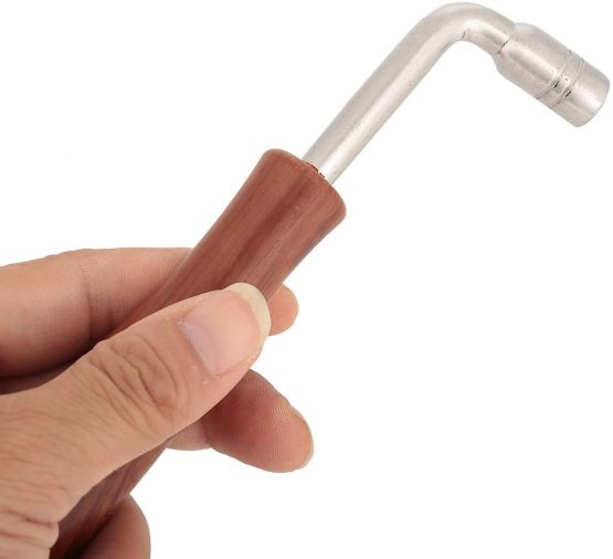 Piano Tuning Wrench, L Shape Stainless Steel Piano Tuning Spanner Lever Square Adapter Piano Guzheng Tuner Tool - Image 2