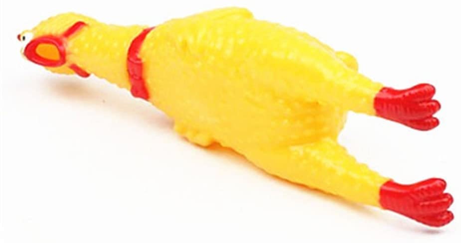 Jenell TheEarl®SCREAMING SQUEAKY SQUEAKING CHICKEN ROOSTER SHAPE TOYS PLAY GIFT - Image 2