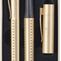 Faber-Castell Grip Edition Fountain Pen and Ballpoint Pen Set - Gold