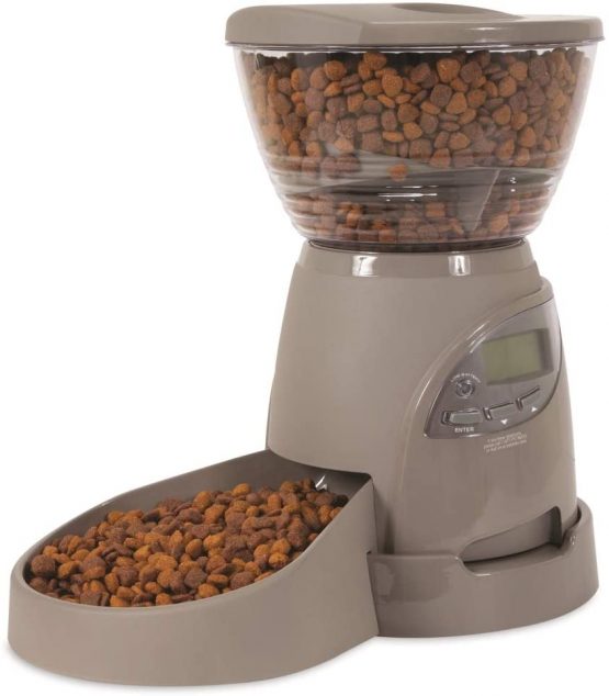 Petmate Portion Right Programmable Pet Feeder, 2.25 Kg, Brushed Nickel