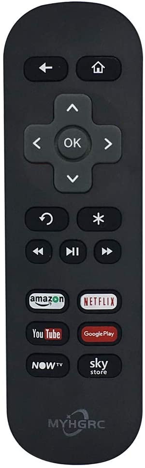 MYHGRC Replacement Now TV Remote Control Compatible with all NOW TV BOX 1 2 3 4 HD LT XS XD Ultra and Express/+, Premiere/+