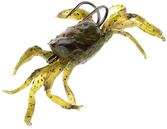 Soft Fishing Lure with Fishing Hook Artificial Bait Crab (Green) - Image 2