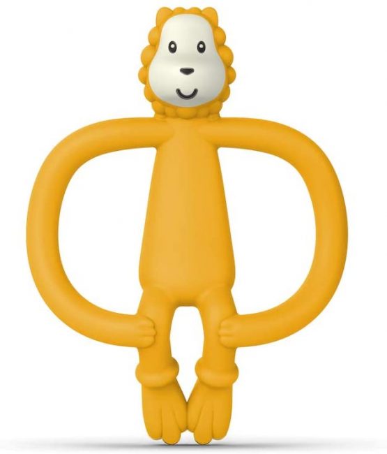 Matchstick Monkey, Ludo Lion Baby Teething Toy, Stimulates and Massages Sore Gums, 3 Months Old +