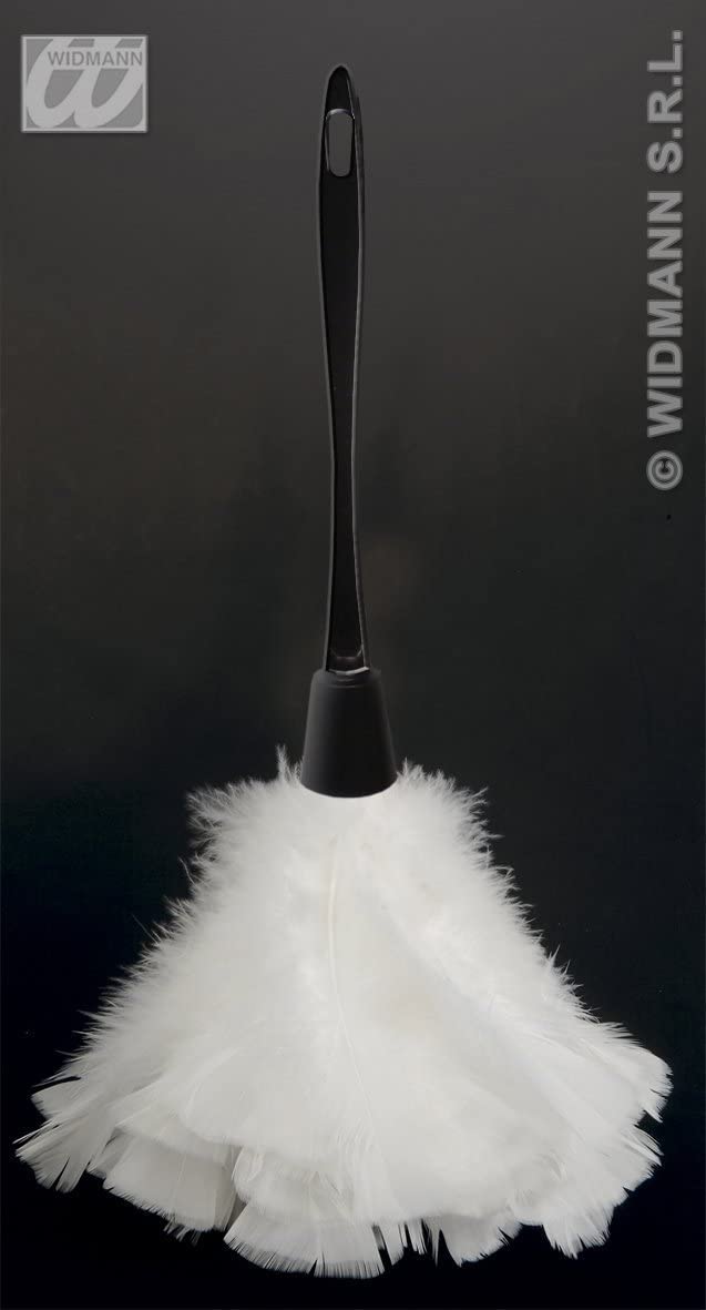 Feather Duster Accessory for Fancy Dress, White - Image 2
