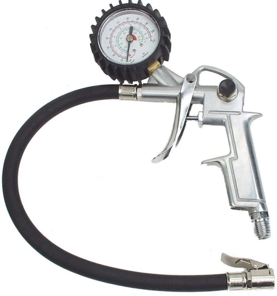 Brüder Mannesmann Werkzeuge 1543 Compressed Air Tyre Inflation Pistol with Gauge, Multicolor - Image 2