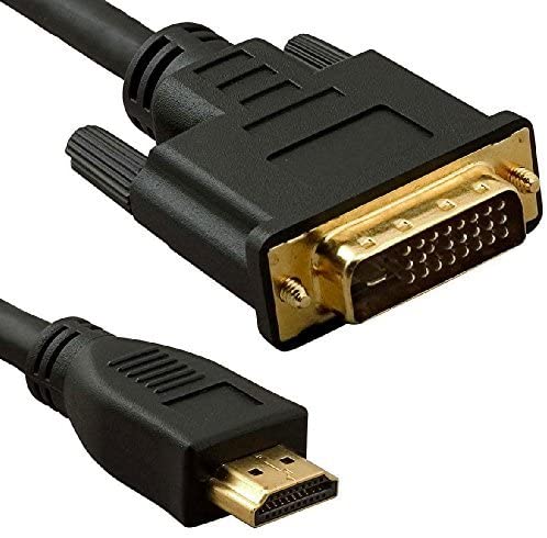 World of Data - 1.5m HDMI to DVI Cable - 1080p (Full HD) / v1.4 / Video/DVI-D (Single Link) / 24k Gold Plated