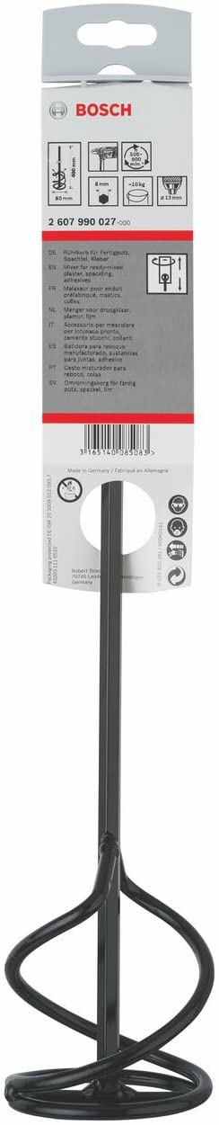 Bosch Professional Light Stirrer Basket (Stirrer-diameter : 80 mm, Mixing quantity: 1-10 kg, Accessories Rotary Drill) - Image 2