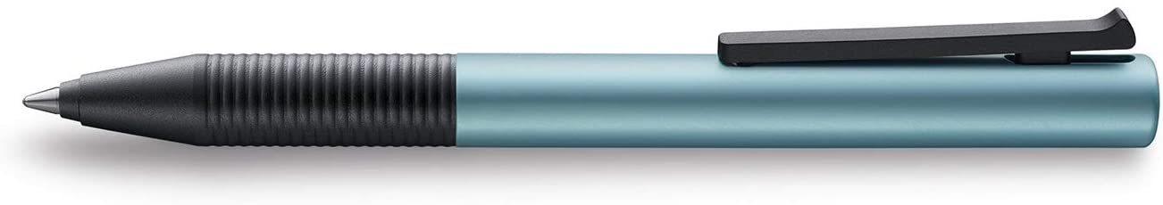 Lamy tipo 339 Rollerball Pen, Capless Aluminium Rollerball Pen in Light Blue with Integrated Clip/Push Mechanism