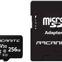 ARCANITE 256GB microSDXC Memory Card with Adapter - A1, UHS-I U3, V30, 4K, C10, Micro SD, Optimal read speeds up to 90 MB/s
