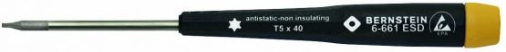 Succinic Posidrive Screwdriver, T 5 with Conductive Stitching, 6-661