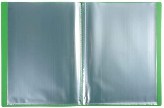 Exacompta Semi-rigid PP Display Book A4 50 Pockets Light Green - Image 3
