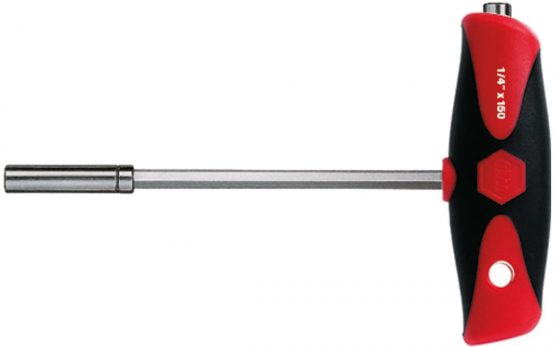 Wiha 388 T-Handle with Magnetic Bit Holder 1/4 in 1/4 in x 150