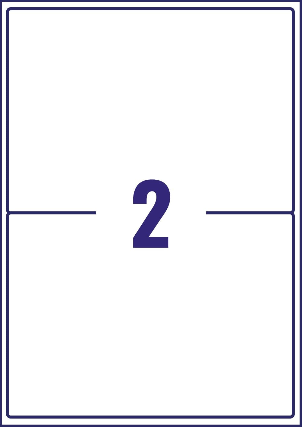 Avery L7168B Printable, Customisable Parcel, Postage, mailing Labels for Laser Printers 2 Labels Per A4 Sheet - Image 3