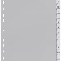Durable 6442-10 Index Plastic Blank Pack of 15 Grey