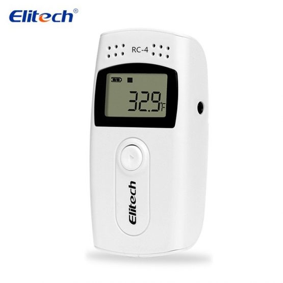 Elitech RC-4 Temperature Data Logger Recorder USB with Double Sensors LCD Display Buzzer Alarm 16000 Readings (1)