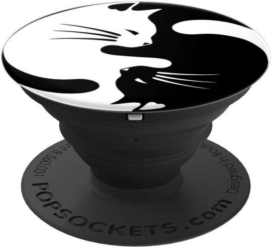 Cat Yin and Yang PopSockets PopGrip: Swappable Grip for Phones & Tablets