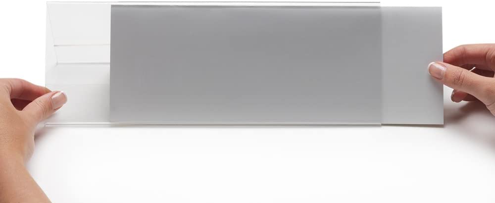 Deflecto Seminar Sign Holder Tent-shaped A5 Clear Ref 48701 , 019006, A5 Tent-Shaped - Image 2