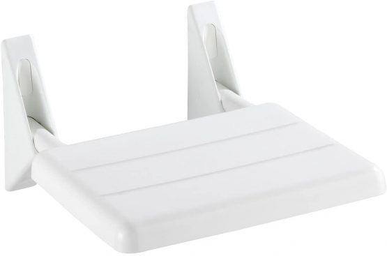 Wenko 17937100 32 x 36 x 19 cm Secura Plastic Folding Shower Seat, White
