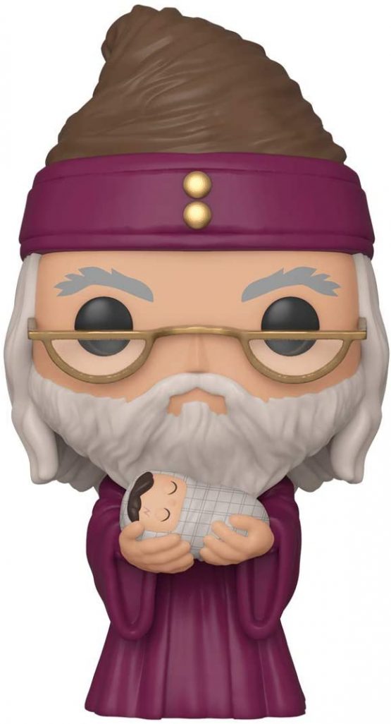Funko 48067 POP Potter-Dumbledore w/Baby Harry Collectible Toy, Multicolour