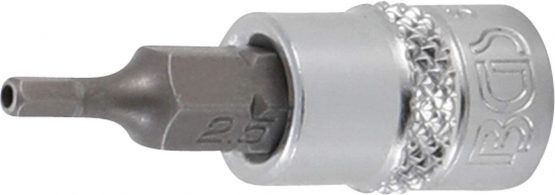 BGS 5156 | Bit Socket Set | 6.3 mm (1/4") Drive | Internal Hexagon Tamperproof 2 - 7 mm | 8 pcs. - Image 4