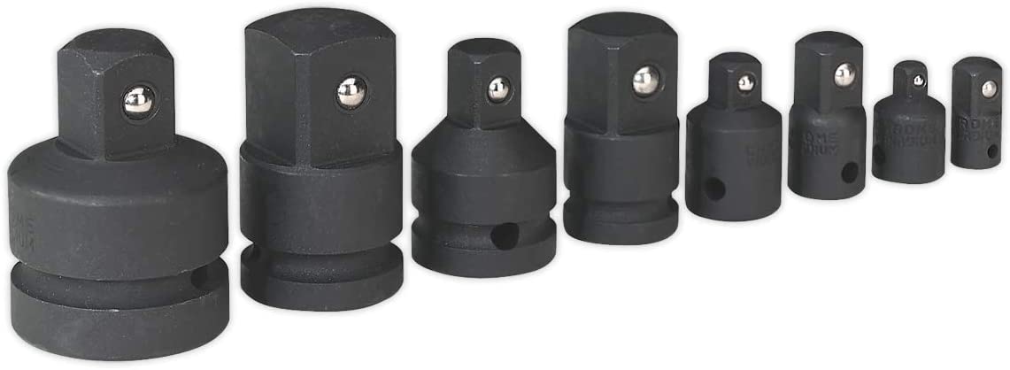Sealey AK5900 Impact Socket Adaptor Set, Black, Variety pack