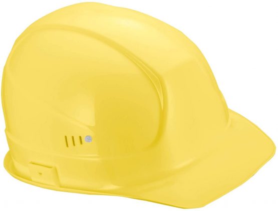 uvex superboss Safety Helmet | for the Construction Site | Industrial Protective Helmet DIN EN 397 | Construction Helmet in Unisize | Ventilated | Work Helmet - Yellow