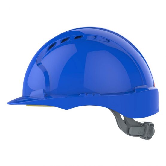 EVO2 Safety Helmet with Slip Ratchet - Blue - Vented (JSP AJF030-000-500) - Image 3