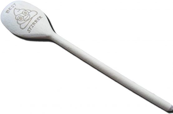 FastCraft BEST SHIT STIRRER WOODEN BAKING SPOON PRESENT BIGGEST GREATEST GIFT - Image 3