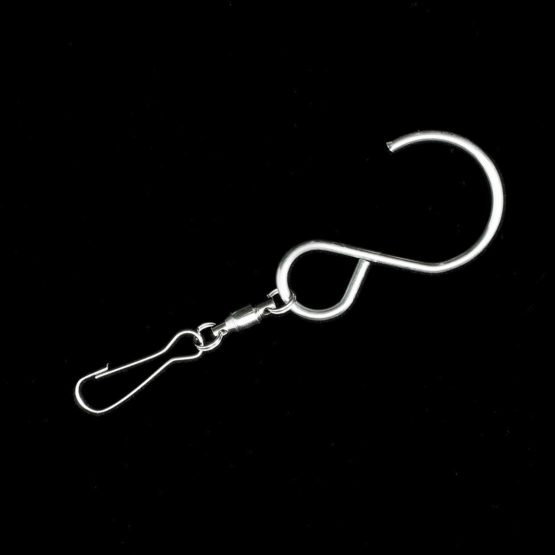 MIC CIM Stainless steel wind spinner - YIN YANG 300 - Dimension: Ø30cm, balls: 2xØ5cm - mit glass balls, ball-bearing, hook und 1m nylon cord - Image 3