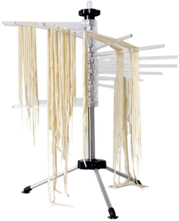 Tebery Foldable Pasta Drying Rack Noodle Dryer Stand for up to 2.5 kgs of Homemade Noodles, Spaghetti Dryer, Pasta Dryer