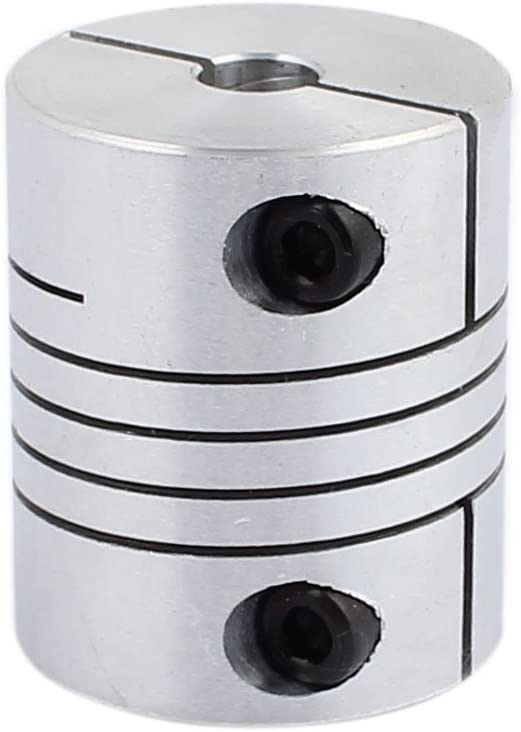 sourcingmap 6mm to 10mm Shaft Coupling 30mm Length 25mm Diameter Stepper Motor Coupler Aluminum Alloy Joint Connector for 3D Printer CNC Machine DIY Encoder