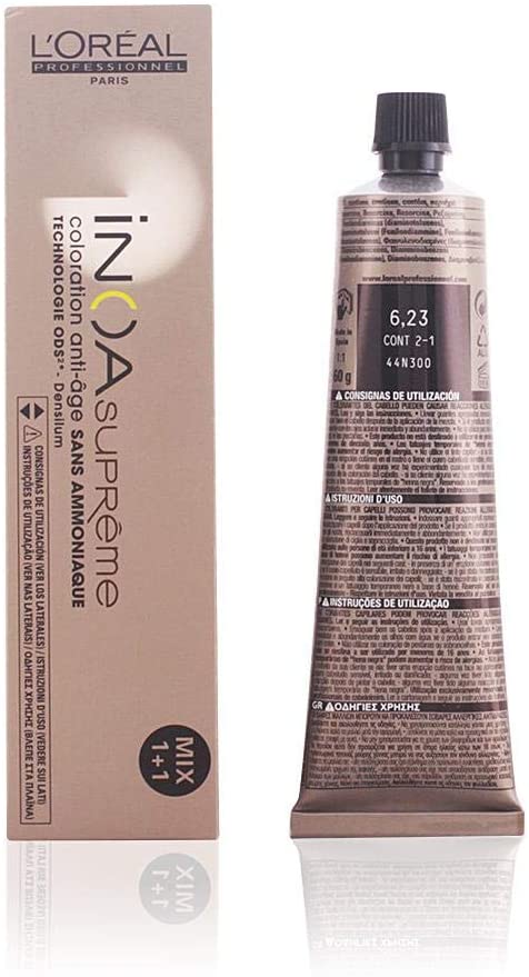 Loreal INOA SUPREME 6.23 60GRM V511, 6.23 Dark Blonde Iridescent Gold, 60 g (Pack of 1)