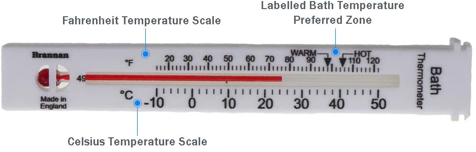 Brannan Bath Thermometer - Easy to use to Check Hot Water Temperature Prior to Bathing - The Ideal and Safe Baby Bath Thermometer - Image 2