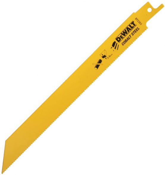DeWalt DT2353QZ 203mm Reciprocating Blade Bi-Metal Fast Cuts Metals/ Sheet Metals
