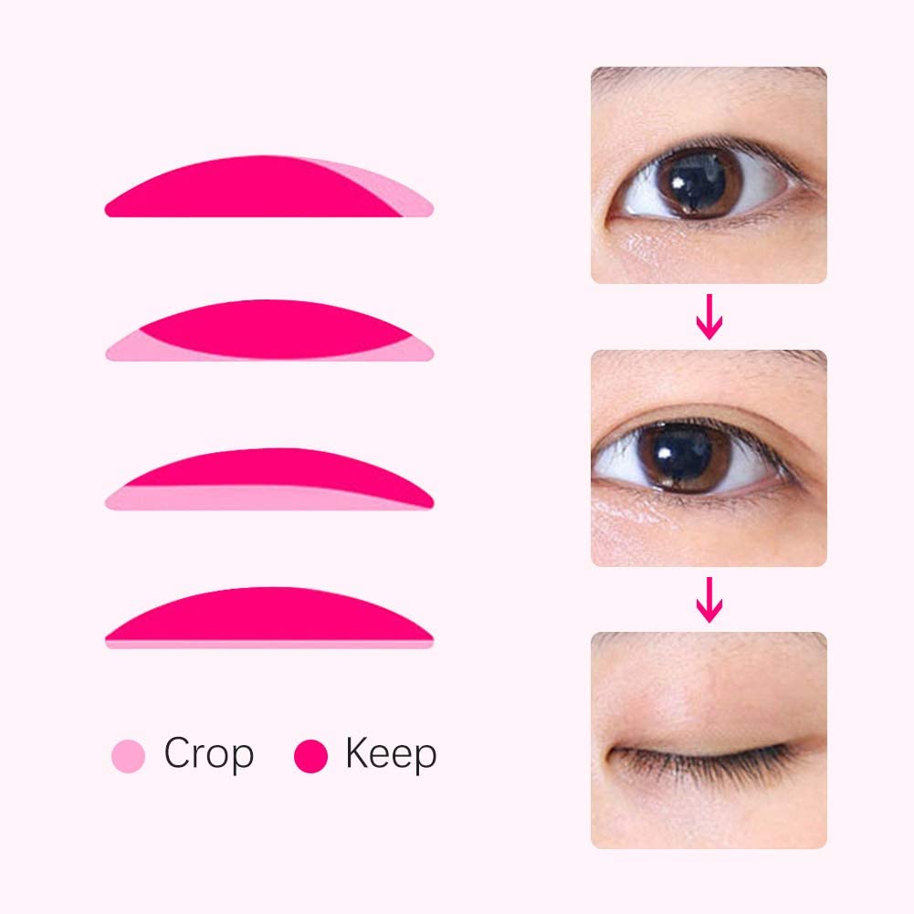 fanshiontide Double Eyelid Tapes with 2 Tools, 1200 Pcs Invisible