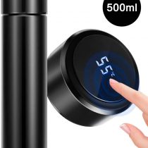 Travel Mug Coffee Cup Leakproof Smart Mug, Homealexa 500ml Insulated Coffee Cup Vacuum Reusable Coffee Cup 304 Stainless Steel, LED Touch Screen, Leakproof Coffee Mug Ideal for Hot Drinks and Cold