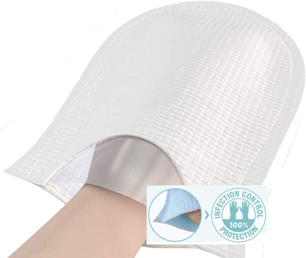 Dr Helewa Shampoo Mitt/Glove Pack of 12 Gloves to Make The Shampoo Without Risk of Drying it. Conditioner Ultra Delicate Lotion Without Alcohol - Image 4