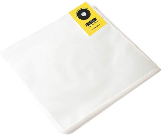 BIG FUDGE 50x Vinyl Record Outer Sleeves 12" LP | Durable & Wrinkle-Free | Crystal Clear & Made from High-Density Polypropylene | 3 mil Thick, 12.75” x 12.75” | Fits Most Gatefolds and Double LPs