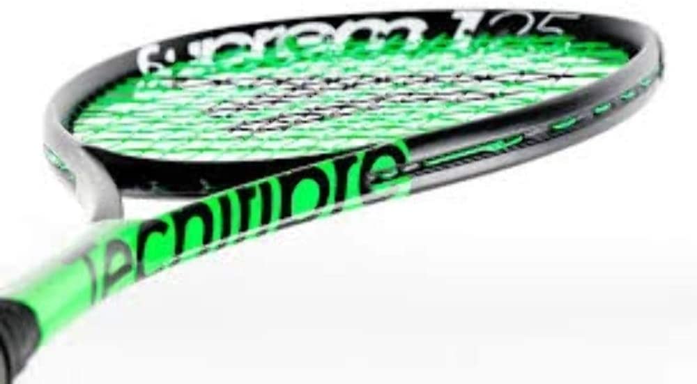 Tecnifibre SUPREM 125 CurV Squash Racket for Adults Unisex Black, One Size - Image 2