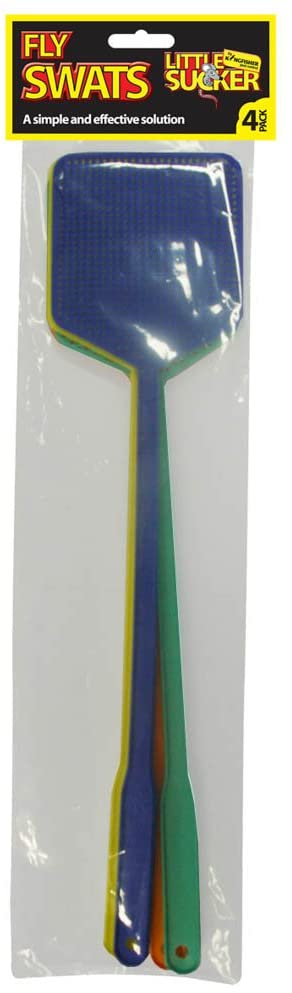 4 Pack Plastic Fly Swats, Transparent, 10.5x0.5x46 cm - Image 3