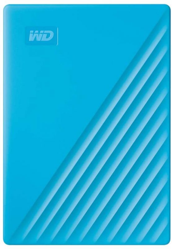WD 2 TB My Passport Portable Hard Drive with Password Protection and Auto Backup Software - Blue - Works with PC, Xbox and PS4