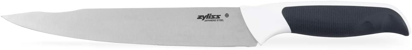 Zyliss E920209 Comfort Carving Knife, 18.5cm/7.25in, Japanese Stainless Steel, Black/White, Kitchen Knife/Meat Knife, Dishwasher Safe - Image 2