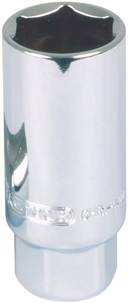 KS Tools 918.3804 3/8'' CHROMEplus Deep Socket Spark Plug Socket, 16mm