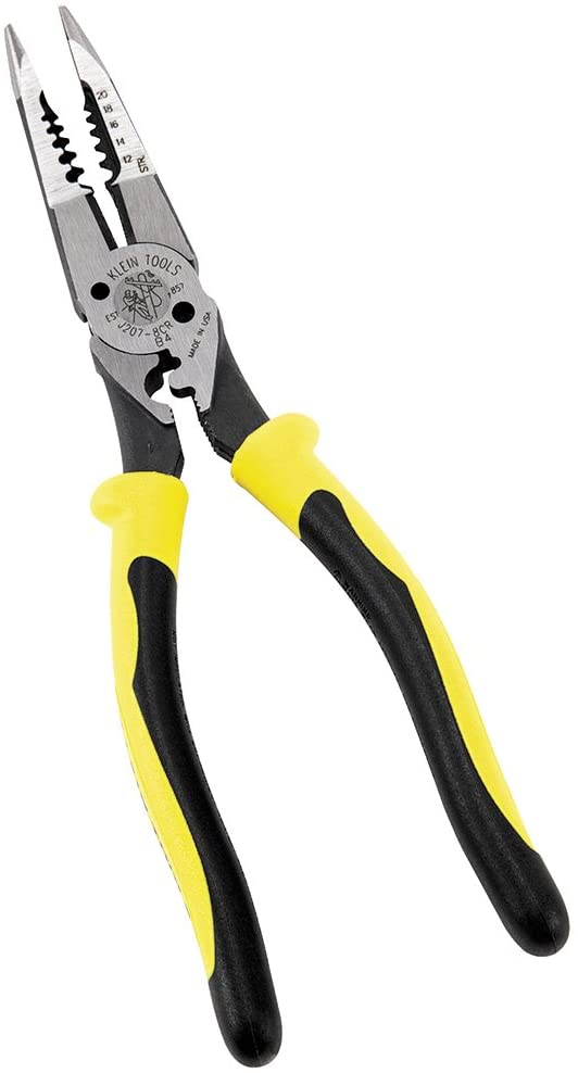 Needle Nose Pliers with Crimper, All Purpose Plier Crimps, Strips, Cuts, loops, and Shears KLEIN TOOLS J207-8CR - Image 4