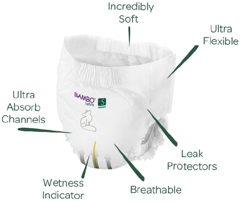 Bambo Nature Premium Training Pants, Pull Ups, Eco-Labelled Potty Training Pants, Training Nappy Pants, Secure & Comfortable - Image 3