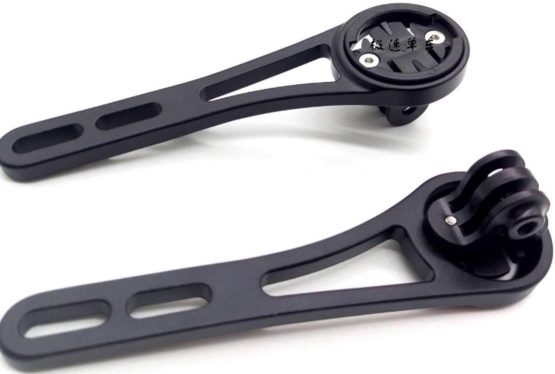 TUFF LUV Integrated Aluminium Handlebar Stem Mount Compatible With Garmin (All Models) / Go-pro GPS - Black - Image 3