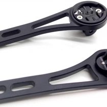 TUFF LUV Integrated Aluminium Handlebar Stem Mount Compatible With Garmin (All Models) / Go-pro GPS - Black