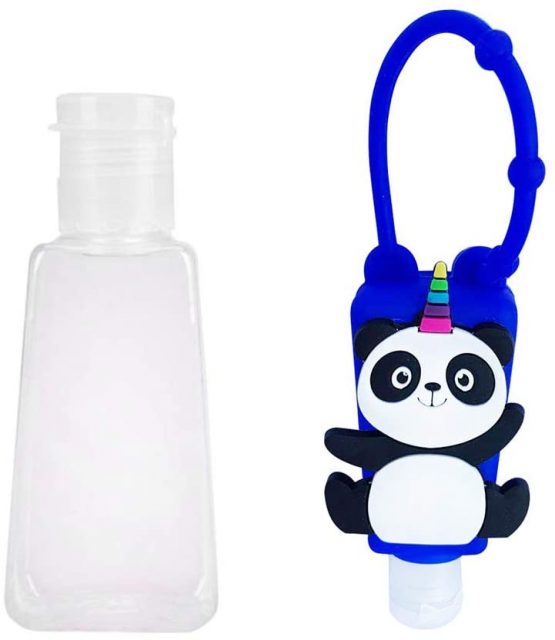 Ulife Mall Panda Travel Keychain Bottles Set (6 Pack), 30 ml Leak Proof Refillable Empty Bottles Hand Sanitiser Holders Portable Travel Containers Perfect for School, Travel, Outdoor, Camping - Image 3