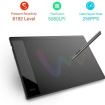 Digital Graphics Drawing Tablet VEIKK A30, 4 Touch Keys 1 Touch Panel, Linux Support, Drawing Pad with Battery-free Pen 8192 Levels Electronic Writing Tablet for Laptop PC for Android Mac OS Windows