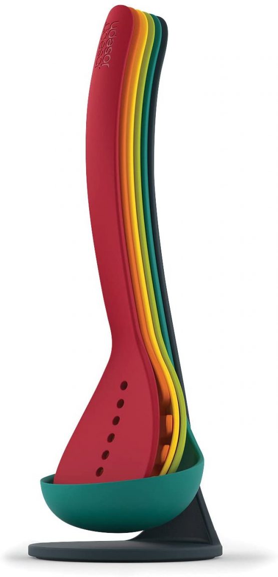 Joseph Joseph 10124 Nest Utensils Plus Set, Classic - Multi-Colour, 5 Piece Set